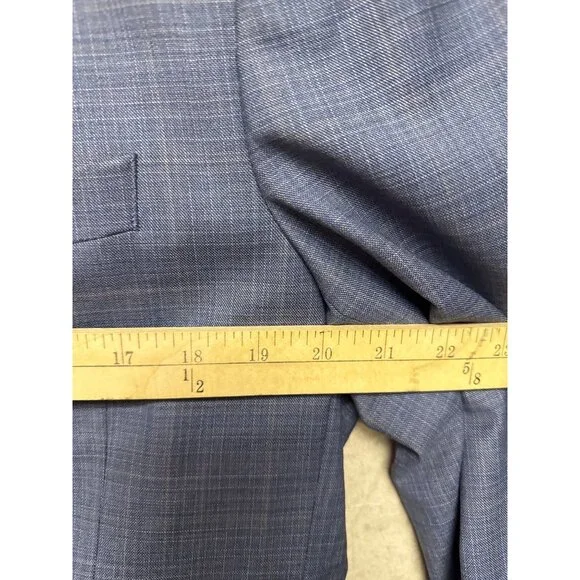 NEW Nordstrom Zigone Men's Blazer Blue Wool Two Button Lined Jackert Size 40R